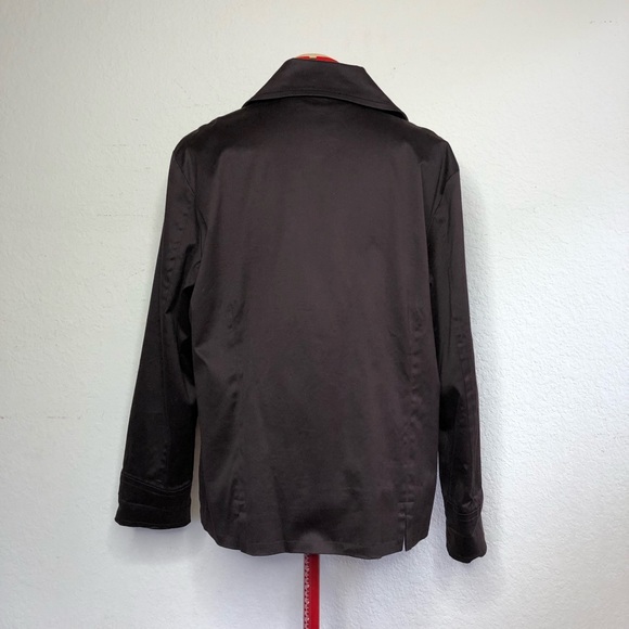 Chico’s Jacket Brown Button Down Lined Jacket -Size 3/ XL - Picture 5 of 8